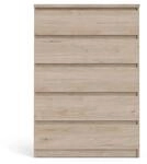 ebuy24 Nada Kommode 5 Schubladen Hickory-Dekor