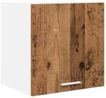 vidaXL H&auml;ngeschrank mit T&uuml;r Riga Altes Holz und Wei&szlig; 40 x 31 x 40 cm 884142