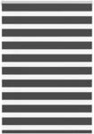 vidaXL Doppelrollo Schwarz 110x100 cm Stoffbreite 105,9 cm Polyester 4014211