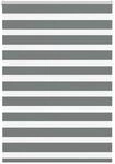 vidaXL Doppelrollo Dunkelgrau 110x150 cm Stoffbreite 105,9 cm Polyester 4014133