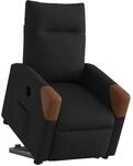 vidaXL Relaxsessel mit Aufstehhilfe Elektrisch Schwarz Stoff 3324024
