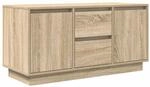 vidaXL TV-Schrank mit LED-Leuchten Sonoma-Eiche 100x41x50 cm 861411