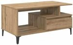 vidaXL Couchtisch Artisan-Eiche 90 x 49 x 45 cm Holzwerkstoff 881052