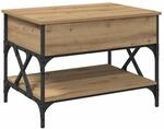 vidaXL Couchtisch Artisan-Eiche 70x50x50cm Holzwerkstoff 883039