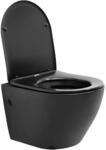 LuxeBath Sp&uuml;lrandloses H&auml;nge WC Nano Beschichtung Kurze Ausladung 49 cm