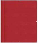 vidaXL Balkon-Sichtschutz Rot 120x700 cm 100% Polyester-Oxford 42002135