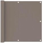 vidaXL Balkon-Sichtschutz Taupe 90x300 cm Oxford-Gewebe 134988