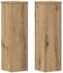vidaXL Pflanzenst&auml;nder 2 Stk Artisan-Eiche 17x17x60 cm Holzwerkstoff 852941