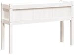 vidaXL Pflanzk&uuml;bel mit Beinen Wei&szlig; 110x31x70 cm Massivholz Kiefer 837566