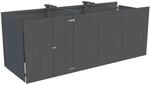 Palmako Ger&auml;teraum f&uuml;r Carport 555 x 732 cm Lackiert Dunkelgrau FSC&reg;