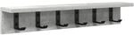 vidaXL Wandmontierter nachttisch Beton Grau 60 x 10,5 x 10,5 cm 874358