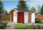 Lasita Holz-Gartenhaus Vilano 2 Satteldach Schwedenrot Lasiert 220 cm x 220 cm