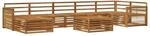 vidaXL Outdoor-Sofagarnitur 8 Stk Natur 3383657
