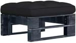 vidaXL Garten-Palettenhocker Schwarz Impr&auml;gniertes Kiefernholz 3066440