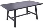 Garden Pleasure Gartentisch Denia Rechteckig Schwarz 89,5 cm x 160 cm