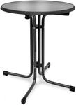 Beautissu Bistroni Bistrotisch &Oslash;70xH70cm Schwarz