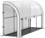 Outsunny Gew&auml;chshaus mit Rollt&uuml;r f&uuml;r Gem&uuml;se Wei&szlig; 300 x 80 x 157 cm