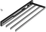 SOTECH Handtuchauszug STYLE 3 Armig Schwarz 415 mm Auszugsweg 300 mm