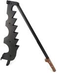 Holzspalter Schwarz mit Holzgriff L 74,5 cm x B 11,7 cm x H 15 cm