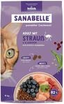 Sanabelle Katzen-Trockenfutter Adult mit Strau&szlig; & Blaubeeren 8 kg