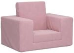 vidaXL Schlafsofa f&uuml;r Kinder Rosa Weicher Pl&uuml;sch 4104789