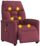 vidaXL Massagesessel Elektrisch Weinrot Stoff 3303025