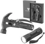 STAHLWERK Multitool 12 Tools Taschenmesser Multifunktionswerkzeug Taschenlampe