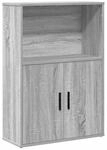 vidaXL B&uuml;cherregal Grau Sonoma 60x24x85 cm Holzwerkstoff 860414