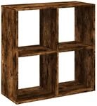 vidaXL Raumteiler-B&uuml;cherregal R&auml;uchereiche 69,5x29x69,5 cm 858007