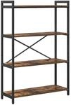 vidaXL B&uuml;cherregal Ger&auml;ucherte Eiche 80 x 30 x 120 cm Holzwerkstoff 868421