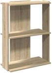 vidaXL B&uuml;cherregal 3 B&ouml;den Sonoma-Eiche 60x30x80 cm Holzwerkstoff 860258