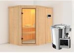 Karibu Sauna Silva mit Bio-Ofen externe Stg.Easy Natur