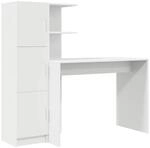vidaXL Schreibtisch 2-Tlg Wei&szlig; 3337289