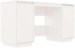 vidaXL Schreibtisch Wei&szlig; 140x50x75 cm Massivholz Kiefer 814325