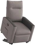 vidaXL Relaxsessel mit Aufstehhilfe Taupe Stoff 3324057