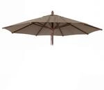 MCW Ersatz-Bezug F&uuml;r Gastronomie Holz-Sonnenschirm C57b Rund Polyester Taupe