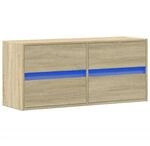 vidaXL TV-Wandschrank mit LED-Beleuchtung Sonoma-Eiche 100x31x45 cm 852294