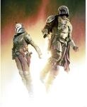 Komar Vlies Fototapete Star Wars The Mandalorian Flight Mehrfarbig
