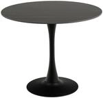 ebuy24 Malta Esstisch 90x90cm Schwarz