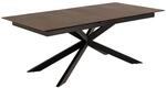 ebuy24 Irwine Esstisch 100x200/240cm mit Auszug Braun