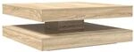 vidaXL Couchtisch 360-Grad Drehbar Sonoma-Eiche 90x90x34,5 cm 3321353