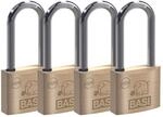 Basi - Vorhangschloss - SET - 4x VHS 612H - Breite 40 mm - B&uuml;gelh&ouml;he 63 mm -