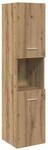 vidaXL Bad-H&auml;ngeschrank Artisan-Eiche 30x30x130 cm Holzwerkstoff 856222