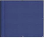 vidaXL Balkon-Sichtschutz Blau 90x1000 cm 100 % Polyester-Oxford 4000286