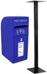 Monstershop Briefkasten mit Bodenst&auml;nder Blau