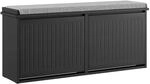 SoBuy Schuhbank mit 2 Klappen Schuhregal Garderobenbank Sitzbank 100x46x26cm...