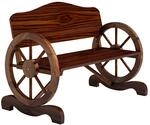 Outsunny Gartenbank 2-Sitzer Tannenholz 110L x 55B x 80H cm Verkohlt