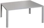 CHEFGASTRO Alu-Esstisch 72x140x80cm Wetterfest Hellgrau