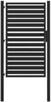 vidaXL Gartentor Abschlie&szlig;bar Schwarz 100x150 cm Aluminium 42004148