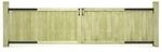 vidaXL Gartentore 2 Stk Kiefernholz Impr&auml;gniert 300x75 cm 45338